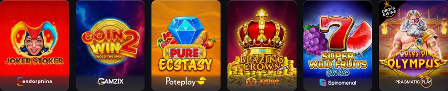 Popularne gry casino altaris: Joker Stoker, Coin Win 2, Pure Ecstasy, Gates of Olympus